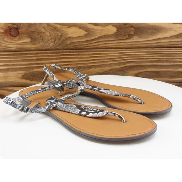 J.CREW Size 9 M Women Sandal T-Strap Multicolor Synthetic - Picture 4 of 10